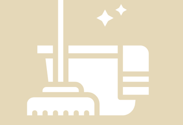 pictogramme présentant le ménage réalisé par colleene conciergerie