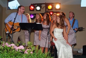 Hire a live acoustic band for a wedding in SC.