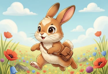 Tomi the Rabbit running