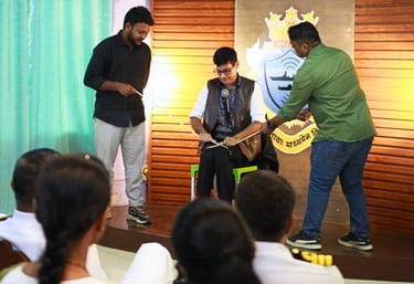 Performing live magic show for private event