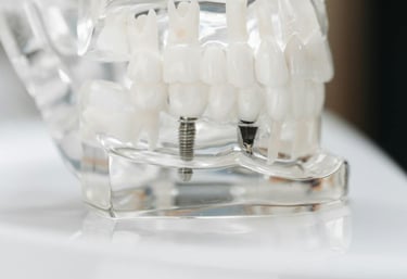 a toothbrush and dental care products on a table