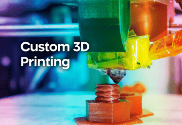 Close-up of 3D printer nozzle Close-up of 3D printer nozzle creating custom part. Custom 3D printing for Cedar Rapids busines