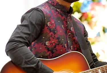 Harshil Panchal performing live at Navratri music show in Gujarat