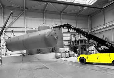 relokacja zbiornika przemysłowego