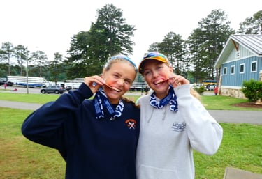 Showing off bronze medals at Southeast Regionals