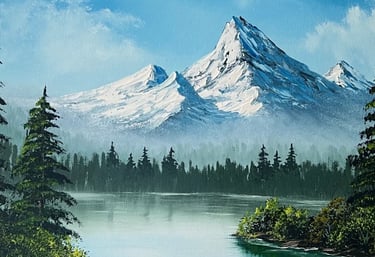 Bob Ross workshops with Mireille Desroches CRI®, certified Ross instructor