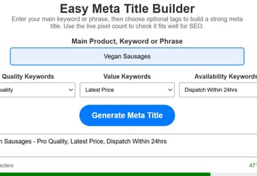 Easy Meta Title Generator