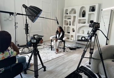 Behind the scenes of video productions