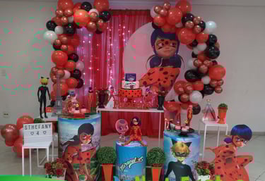 Aluguel de decoração infantil Ladybug na Freguesia do Ó com mesa decorada temática