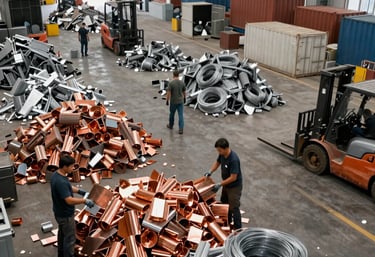 We purchase all types of copper scrap including wires, motors, and industrial waste at the best mark