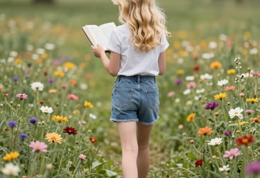 Warm, inviting photo of a person reading the book by a sunlit window with earthy tones.