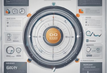 A friendly team discussing digital marketing strategies in a modern office.