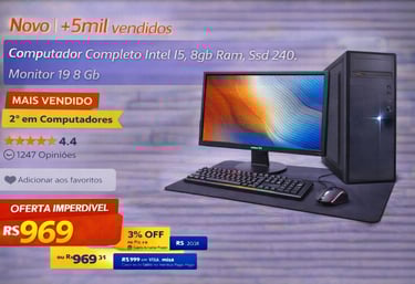 a computer monitor with a computer monitor and keyboard