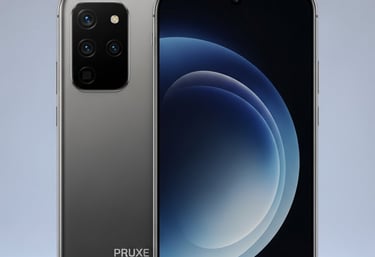 a smartphone phone with the phone in front of it