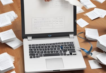 A user smiling with relief after quickly checking an email on their phone.