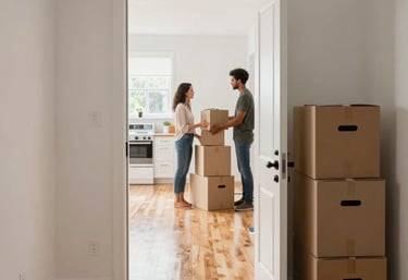 brown wooden table and couch with brown wooden bookshelf