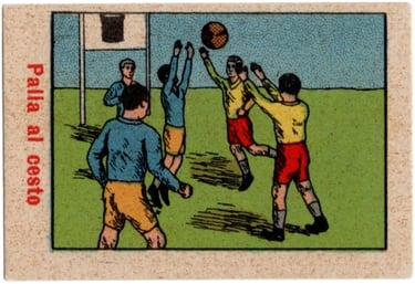1920s Palla Al Cesto Basketball Card from Italy