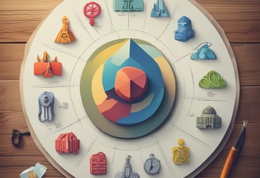 A creative team brainstorming influencer campaign ideas around a table.