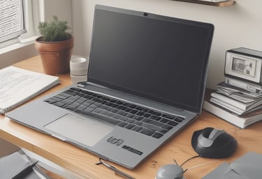Close-up of hands holding a mortgage guidebook with a cup of coffee nearby on a wooden table.