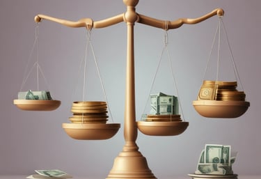 A friendly consultant explaining mortgage options to a diverse couple in a cozy home office.