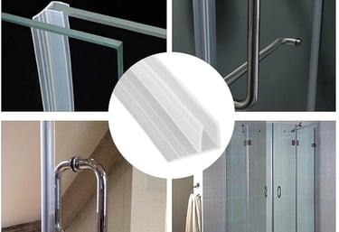 Shower door seals, handles and glass panels used to prevent leaks in Auckland showers