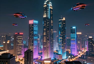 Minimalist abstract cityscape in neutral tones symbolizing global connection.