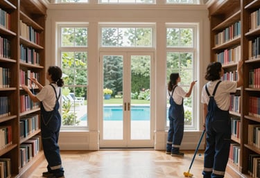 A freshly cleaned and staged living room ready for a real estate showing.