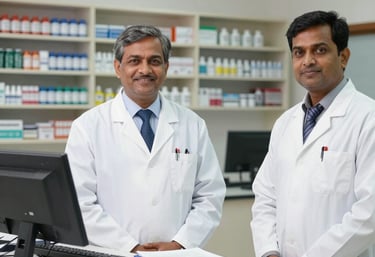 A warm group photo of Hira Clinic's medical staff smiling together in the clinic lobby.