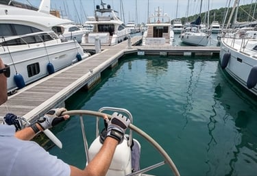 close quarter marina maneuvering
