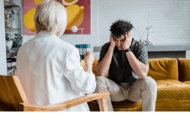 persona con ansiedad buscando apoyo emocional