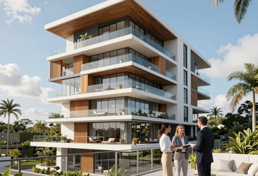 A stylish townhouse with energy-efficient design features and a welcoming front porch.