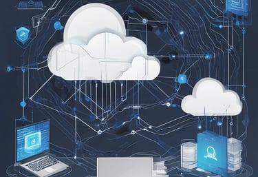 A high-tech AI surveillance camera mounted on a streetlight overlooking a busy urban intersection.