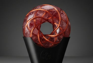 Torus-7 emituje frekvencije i harmonizuje prostor. Kristal Ametist.