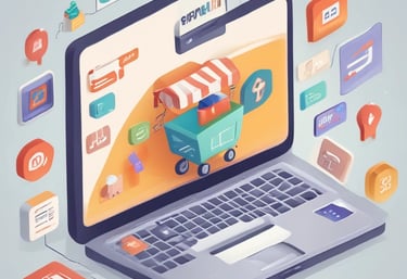 A person filling out an interactive business registration form on a laptop.