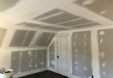 attic drywall install in longmeadow ma