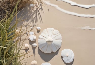 Arrangement of wellness products surrounded by eucalyptus foliage.