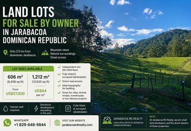 Land for Sale in Jarabacoa Dominican Republic by Owner