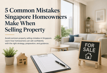 Guide explaining common property selling mistakes Singapore homeowners should avoid when selling the