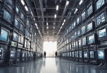 Close-up of digital globe with network connections labeled with 6G domains.