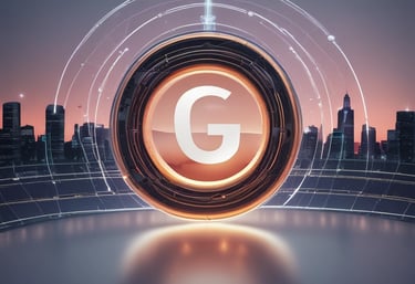 Close-up of digital globe with network connections labeled with 6G domains.