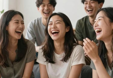 A diverse group of people from a local church community planting trees together on a sunny day.