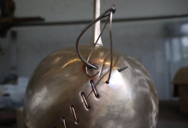 Bronze Sculpture In Progress In Studio