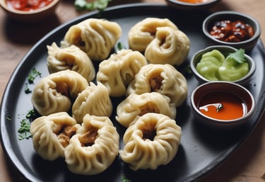 Refreshing glasses of lassi and juice on a rustic wooden table.