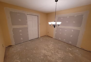 Drywall Repair Interior Door Installation