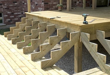 Deck Stair Railing Installation Repair