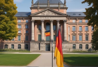 Teacher engaging with students in a cozy language classroom.