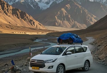 Toyota Innova crysta service from Ladakh Taxi