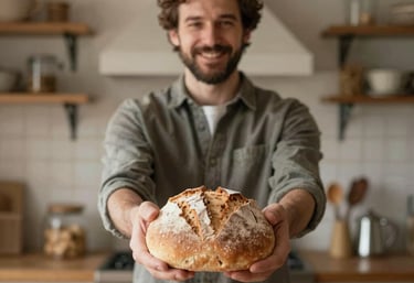 Volunteers happily organizing food donations in a community center.