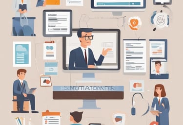 a white and blue cup with a logo on it