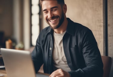 A comforting scene of a person sitting peacefully with headphones, expressing emotions freely.